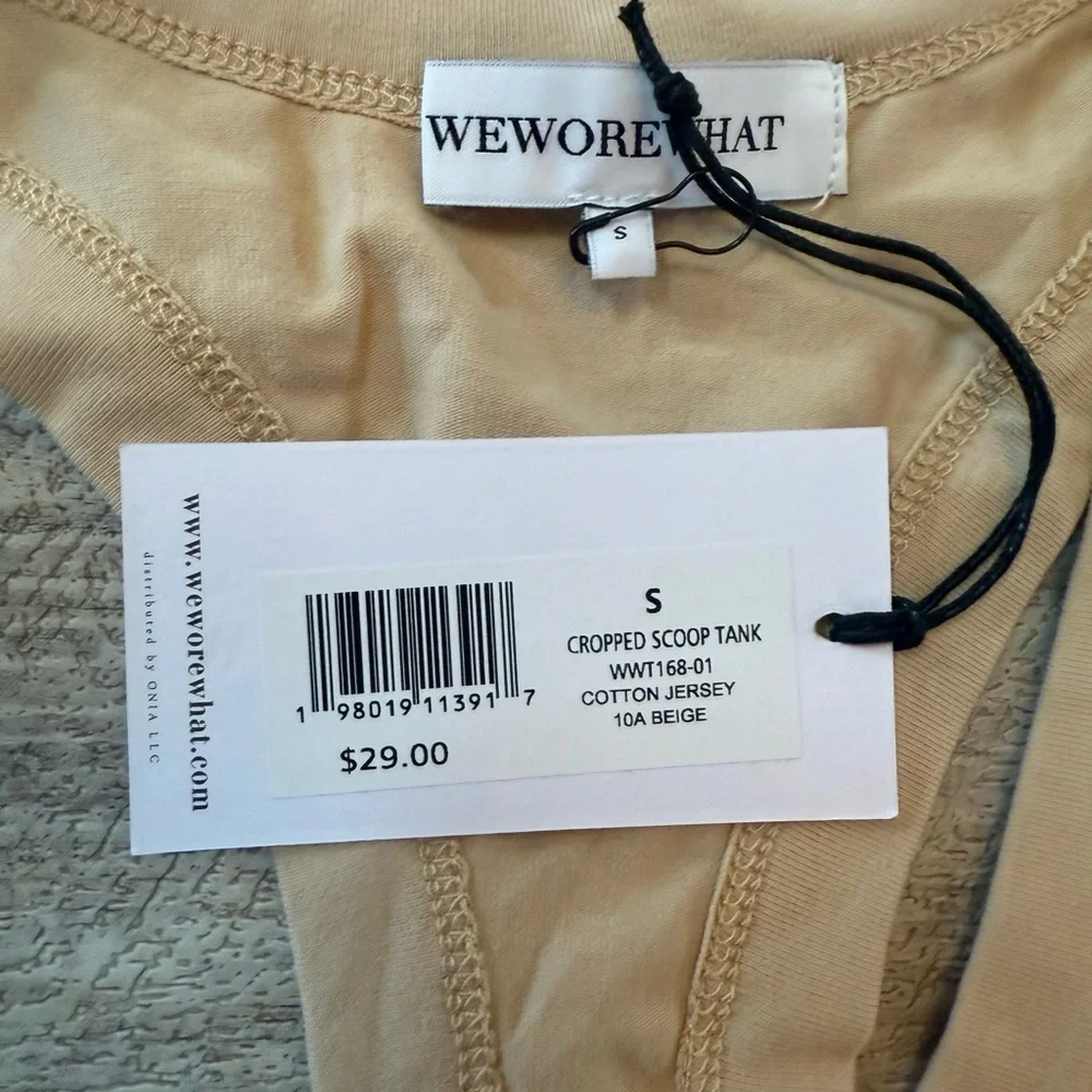 WeWoreWhat Cropped Scoop Tank - Picture 3 of 5